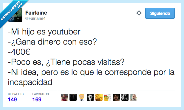 hijo,youtuber,ganar,dinero,visitas,corresponder,incapacidad