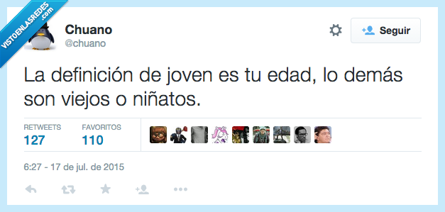 definicion,joven,tu,tuya,edad,viejo,niñato,crio