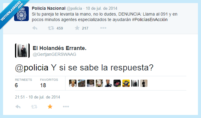 policia,levantar,mano,saber,respuesta,violencia,ayuda,troll