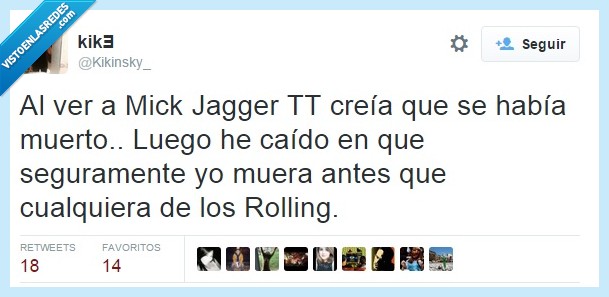 rolling stones,72 años,TT,Mick Jagger,y luego dicen que la droga acorta la vida,trending topic
