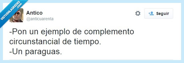 paraguas,complementos,lengua,gramática,clima,complemento circunstancial,tiempo,lluvia
