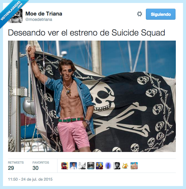 deseando,desear,Suicide Squad,El Escuadrón Suicida,pirata,villano,Juan José Padilla