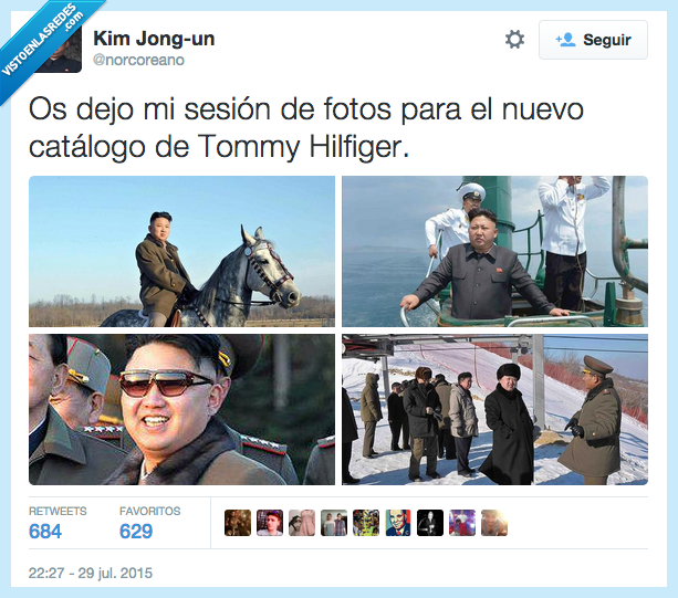 dejar,sesión,fotos,nuevo,catálogo,Tommy Hilfiger,Kim Jong Un
