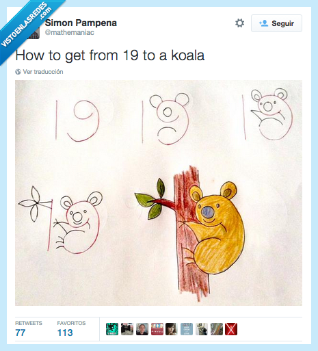 dibujar,koala,19,árbol,truco,original