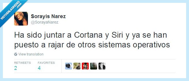 Cortana,Windows,Siri,rajar,criticar,sistemas operativos