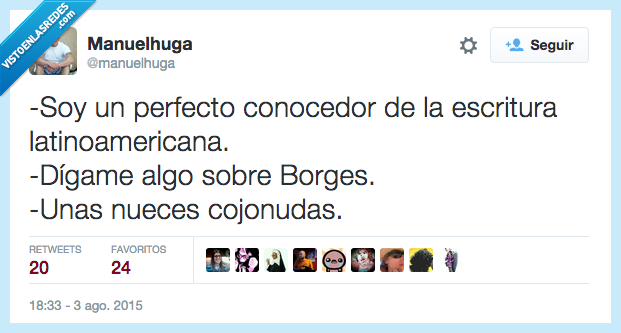 ser,conocedor,escritura,latinoamericana,decir,Borges,nueces