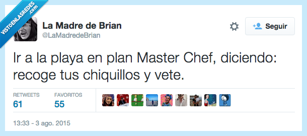 ir,playa,Masterchef,decir,recoger,chiquillos,vete