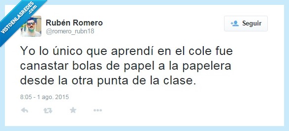 cole,colegio,basket,clase,papelera,MVP,truestory