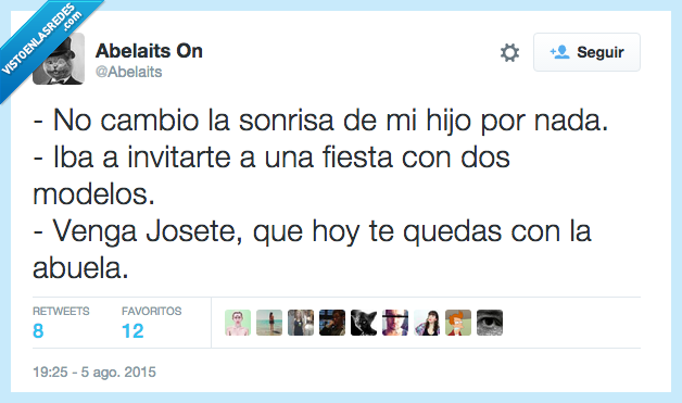 cambiar,sonrisa,hijo,nada,invitar,fiesta,modelos,abuela