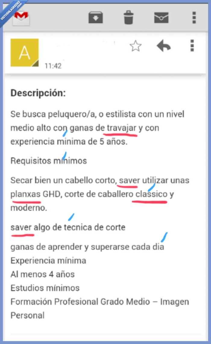 peluquero,mail,trabajo,oferta,escribir,fail