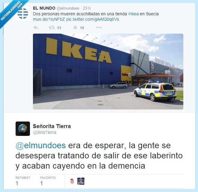 Ikea,salir,demencia,asesinato,muerte,acuchilladas,laberinto,locura