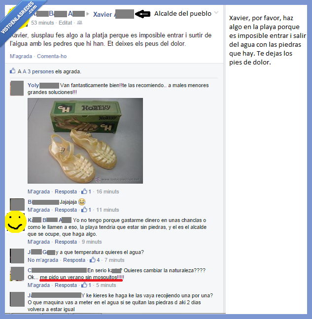 alcalde,facebook,quejica,piedras,la gente no tiene límites su inteligencia sí,chanclas,drama,corto