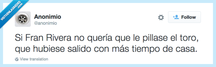 toro,fran rivera,atacar,prisa