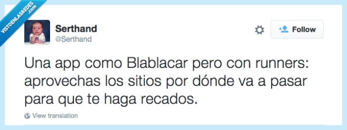 emprendedor,blablacar,runners,recados,coches