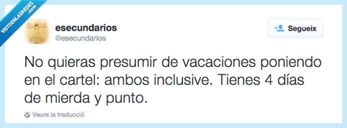 vacaciones,ambos inclusive,cuatro días