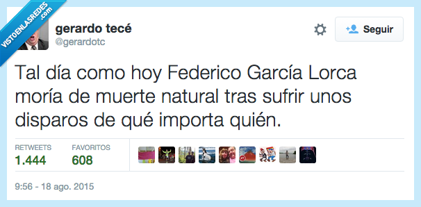 Lorca,Federico García Lorca,muerte,natural,disparo,memoria