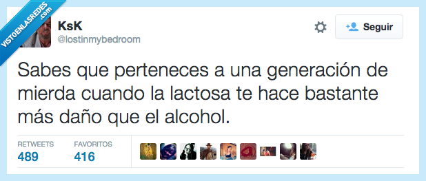 pertenecer,generacion,daño,lactosa,alcohol,peor
