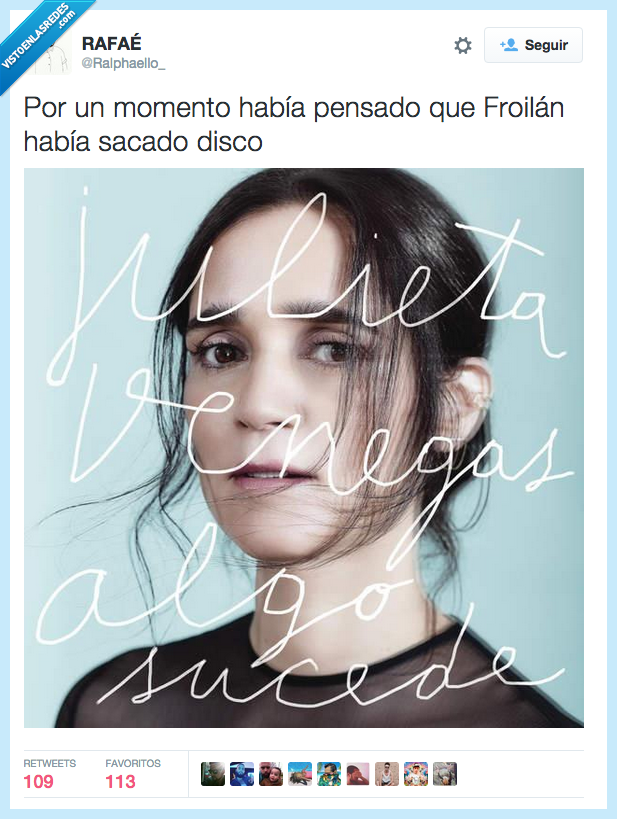 Julieta Venegas,Algo Sucede,portada,CD,Single,cancion,Froilán,parecido