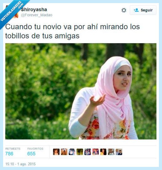 novio,novia,mirar,tobillo,amiga,musulmana