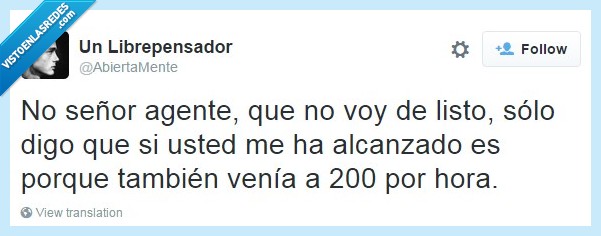 policia,velocidad,agente,200,km/h,rapido,igual,también,perseguir,listillo,listo