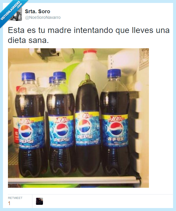 berenjena,pepsi,nevera,madre,troll,facepalm,bebida,camuflaje,dieta