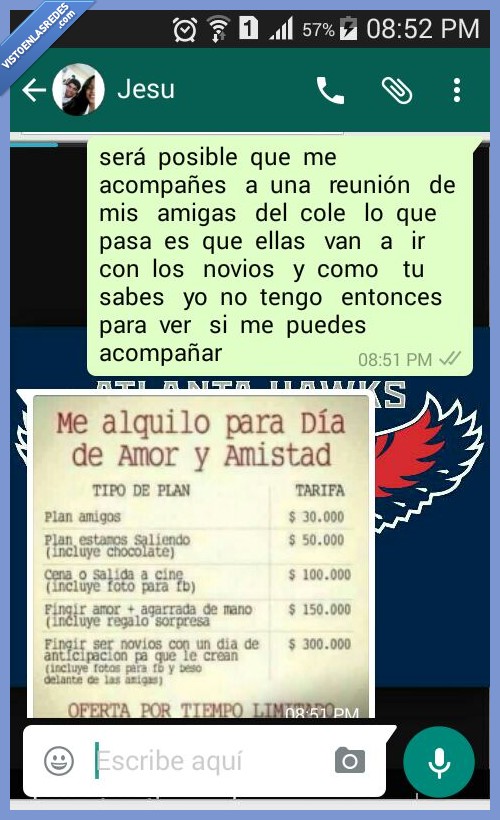 aprovechar,vender,alquilar,dia,amor,amistad,plan,amigo,novio,novia