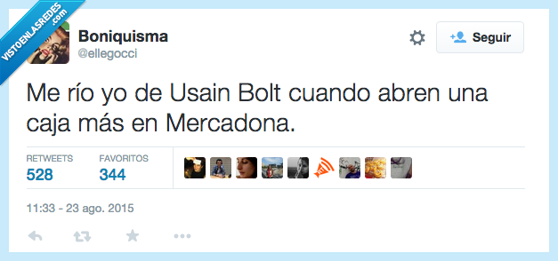 rio,reir,Usain Bolt,correr,mas,abrir,caja,mercadona,supermercado