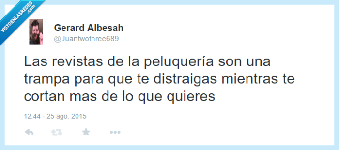 revistas,peluqueria,cabello,trampa,cortar,mas,demasiado,peluquero,entretener