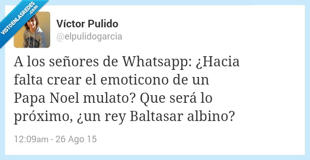 señores,Whatsapp,papa noel,ulato,negro,color,piel,proximo,baltasar,albino