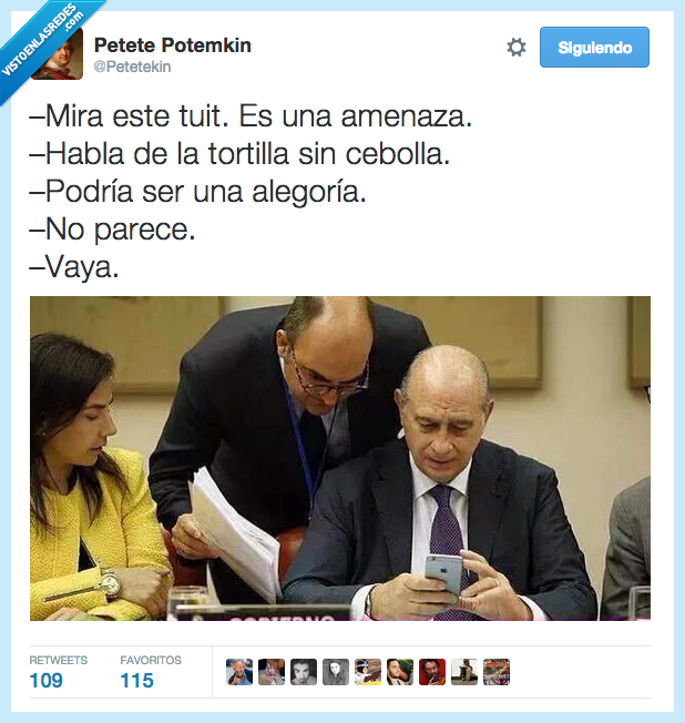 mira,tuit,amenaza,Rato,tortilla,cebolla,alegoria,tweet,iphone