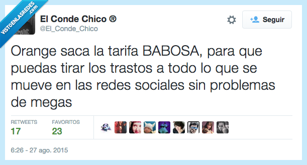 tarifa,baboso,orange,trastos,tirar,redes sociales,problema,megas,datos