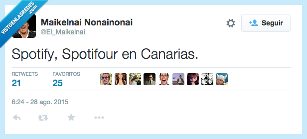 spotify,spotifour,Canarias,uno menos