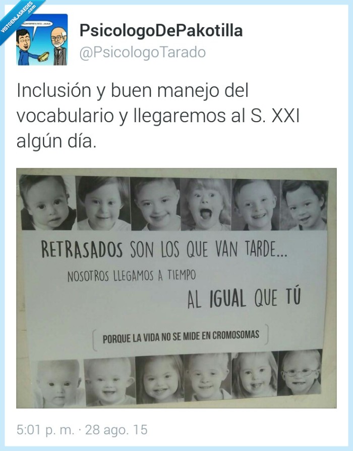 aprender,hablar,retrasado,tarde,igual,tiempo,cromosoma,síndrome de down,término