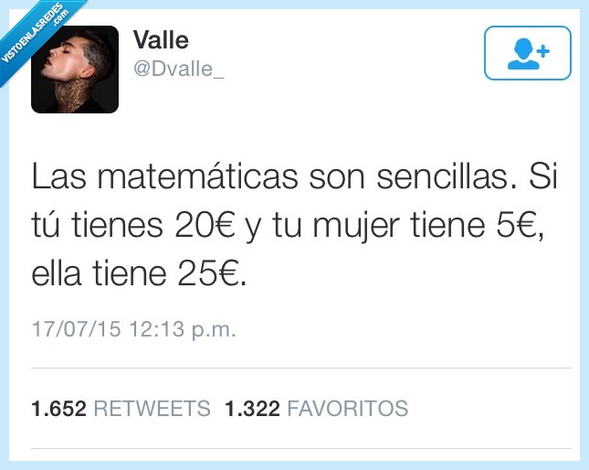 matematicas,sencillas,mujer,euros,sumar,todo,ella