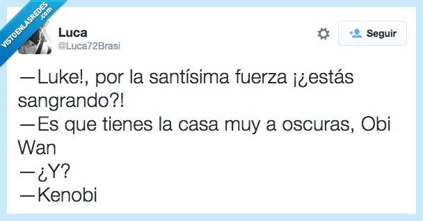 luke,santisima,fuerza,sangrando,sangrar,sangre,casa,oscuras,Obi Wan,Kenobi