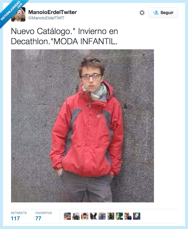 Errejon,the north face,niño,moda,infantil,juvenil,Podemos,invierno,decathlon