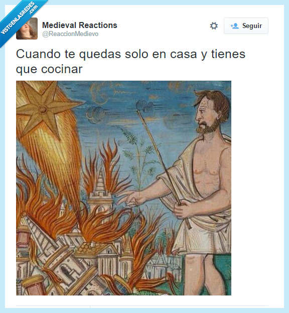 cocinar,solo,en casa,tiene su dificultad,medieval,fuego,quemar