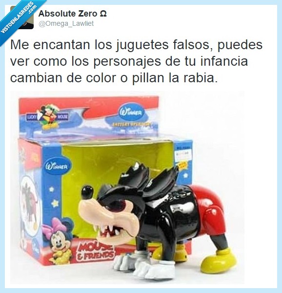 Mickey Mouse,rabia,falso,juguete,cabreado