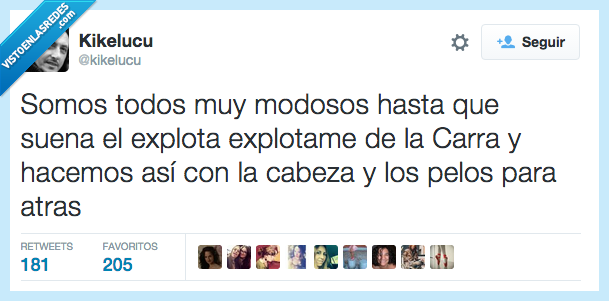 todos,modosos,modosito,suena,sonar,cancion,Raffaella Carra,Explota explotame,pelo,atrás,bailar