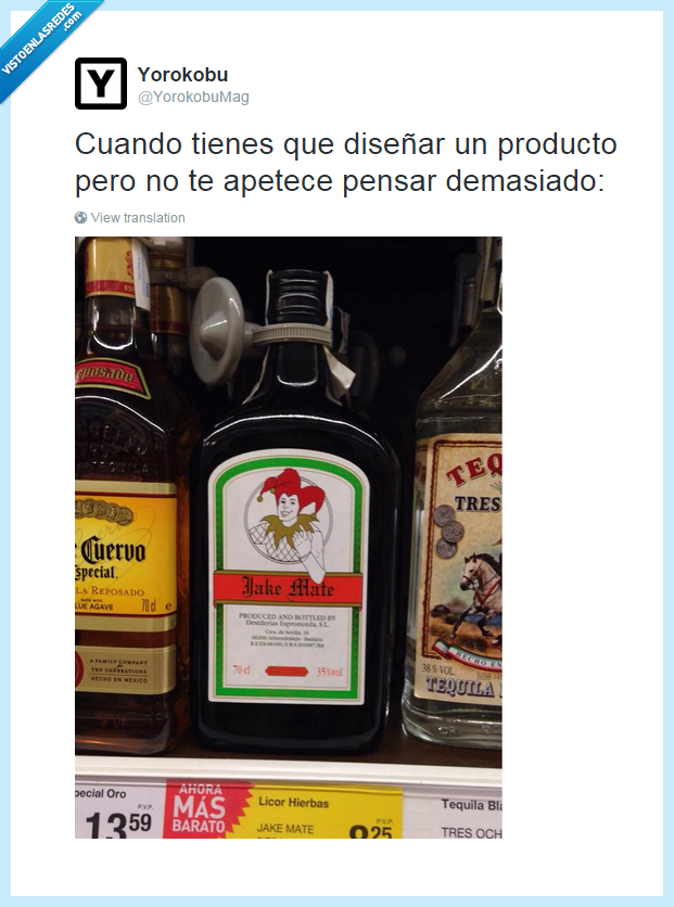 Plagio,Botella,Jagermeister,Jake Mate,Copia,Licor,Hierbas