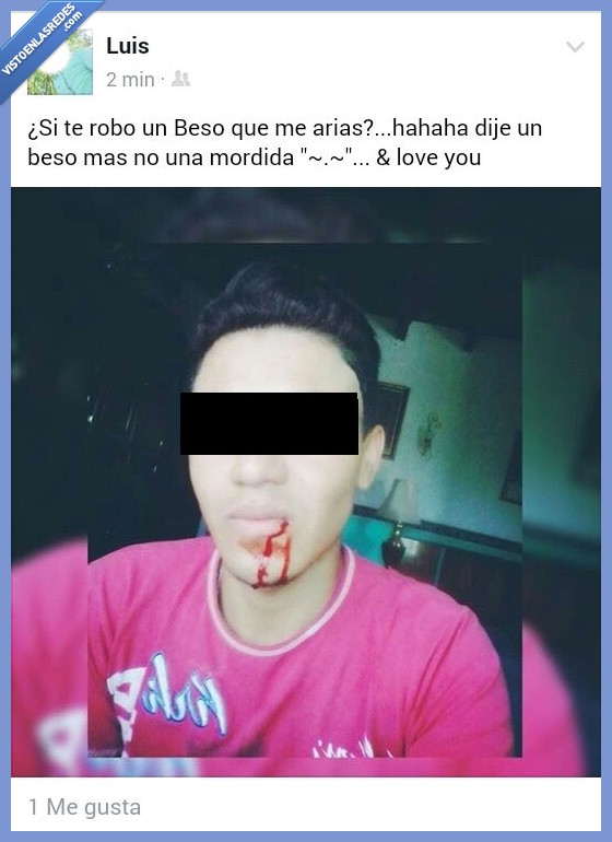 si no te muerde no te quiere,morder,mordida,beso,amor,sangre,wtf como un piano