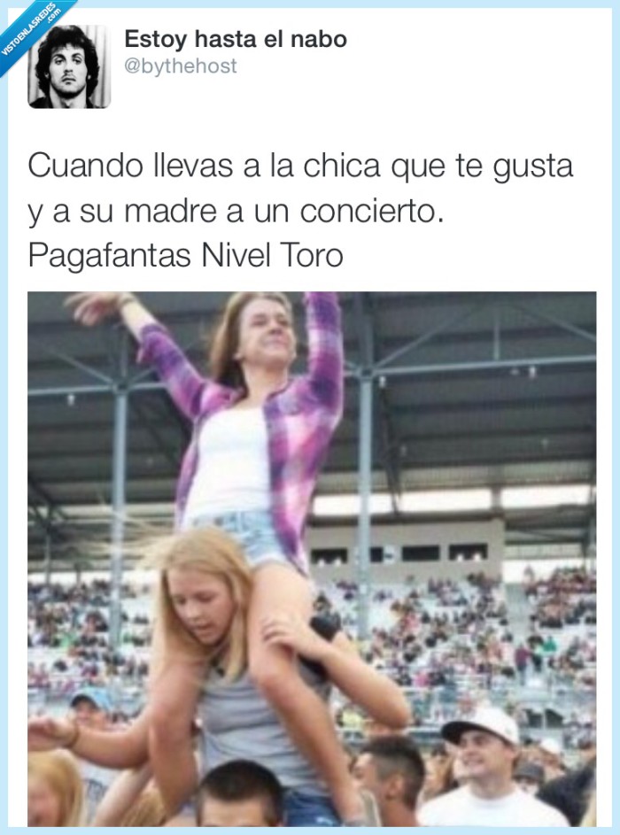 pagafantas,pagafantismo,friendzone,madre,hija,concierto,cuello,hombros,chico,amor