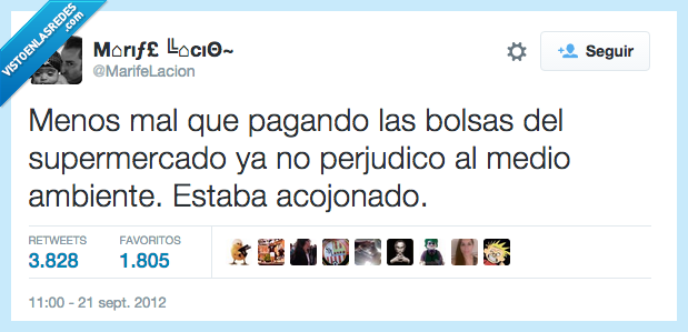 menos,mal,pagando,pagar,bolsa,supermercado,perjudico,perjudicar,medio ambiente,miedo,peseteros