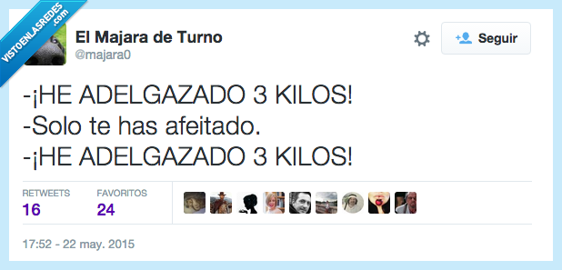 adelgazado,adelgazar,kilos,tres,afeitado,afeitar,barba