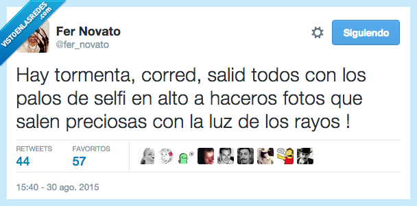 tormenta,correr,salir,todos,palo,selfie,alto,pararrayos,matar,luz,tontos