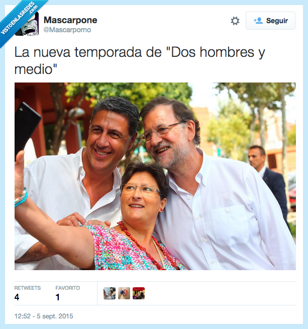 dos hombres y medio,Rajoy,Albiol,señora,selfie