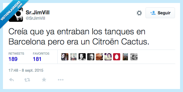 Barcelona,tanques,creia,11s,Cataluña,Citroen Cactus