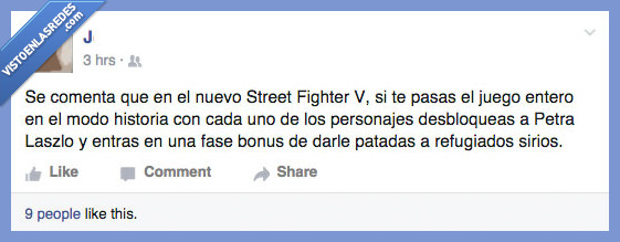 Street Fighter V,Petra Laszlo,refugiado,sirio,patada,zancadilla,tirar