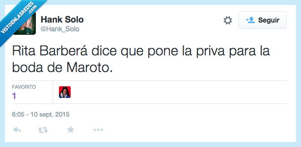 Rita Barberà,boda,Maroto,homo,llevar,priva,bebida,alcohol