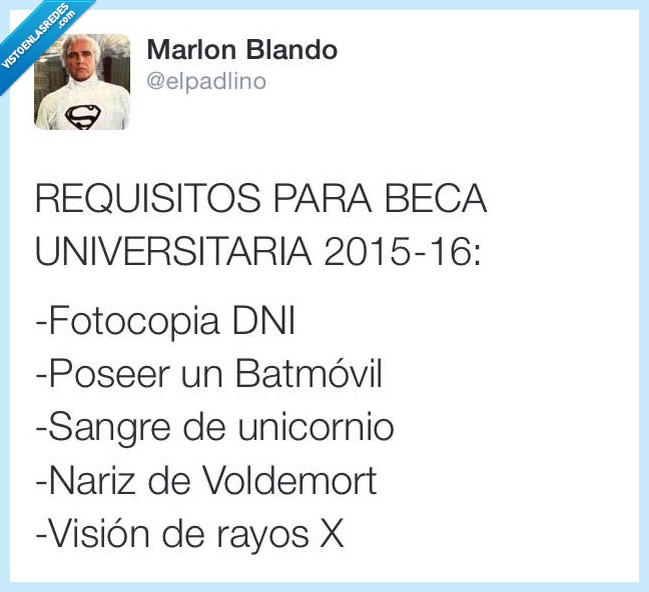 becas,universidad,ayudas,ministerio de educación,imposible,batmovil,sangre,unicornio,nariz,voldemort,poderes